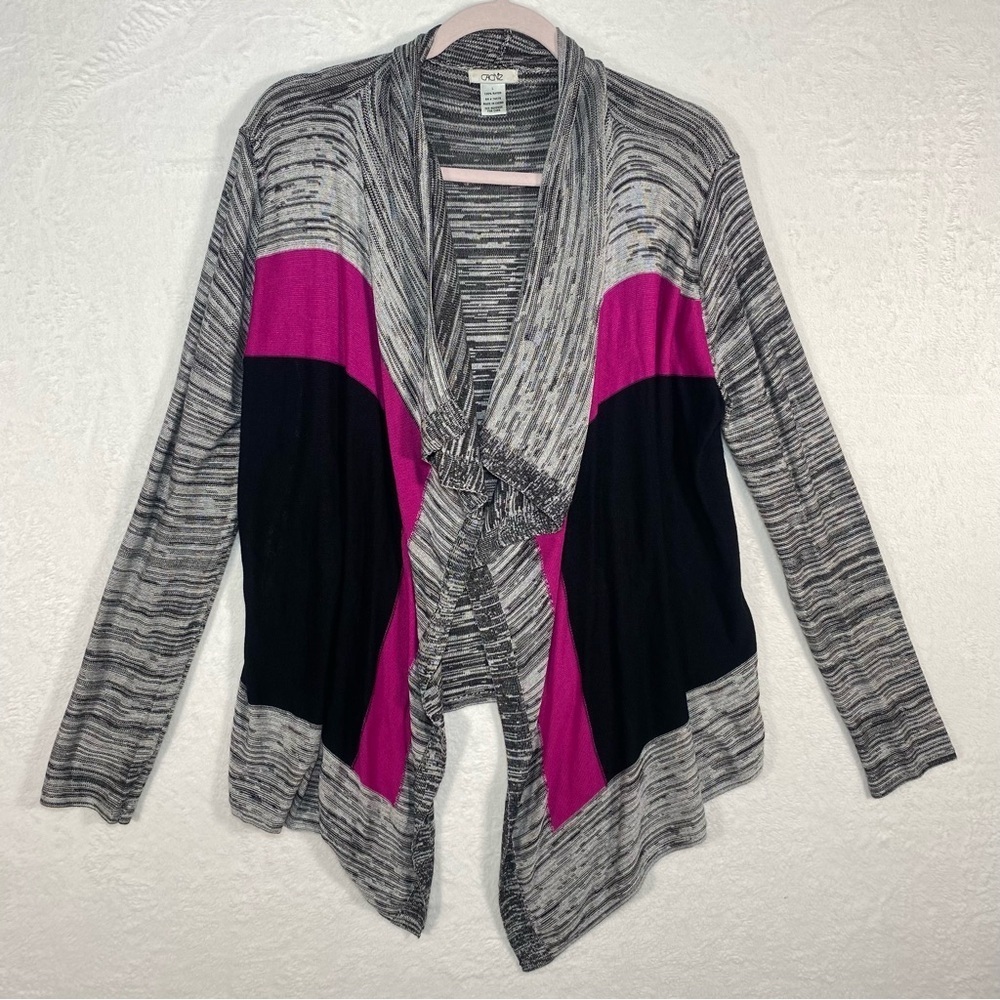 Cache Womens Drape Front Cardigan Long Sleeve‎ Sz L Breathable Soft 100% Rayon